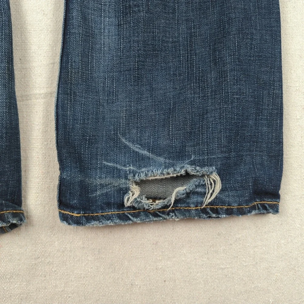 1921 Jeans Womens 28 Blue‎ Surplus Flare Distressed Faded Boho